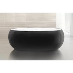 Ванна акриловая Belbagno BB18-NERO/BIA Ванна акриловая Belbagno BB18-NERO/BIA